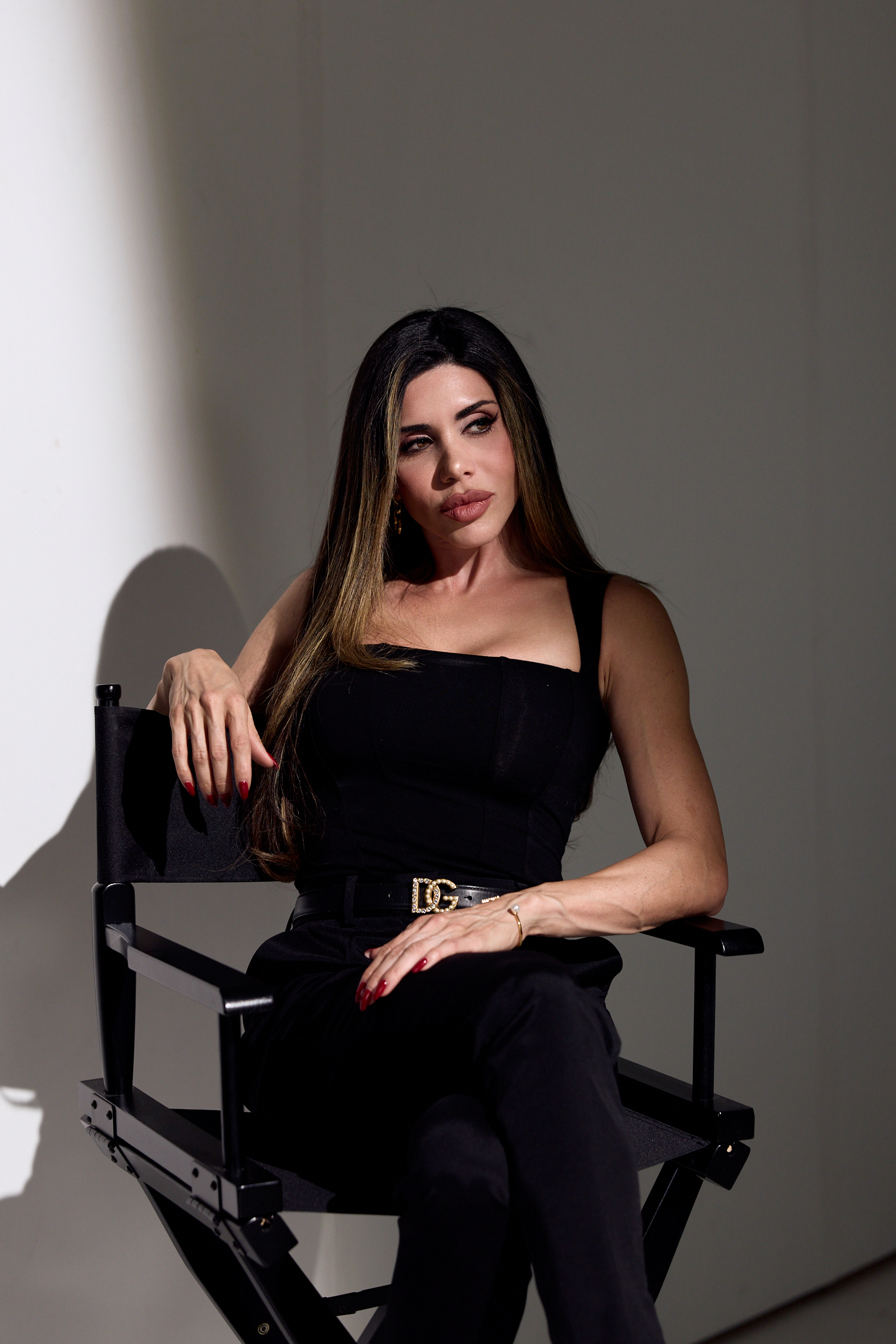 Lisa Haven in the director's chair