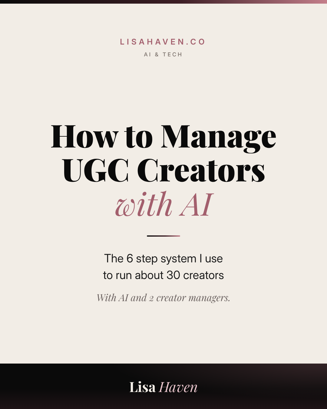 How to Manage UGC Creators with AI