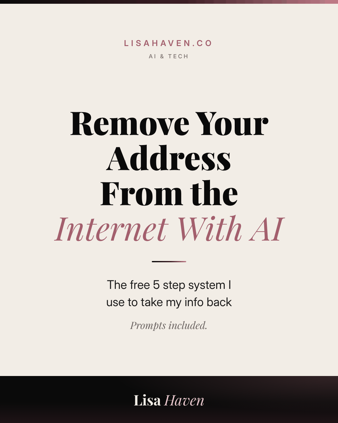 How to Remove Your Address From the Internet With AI